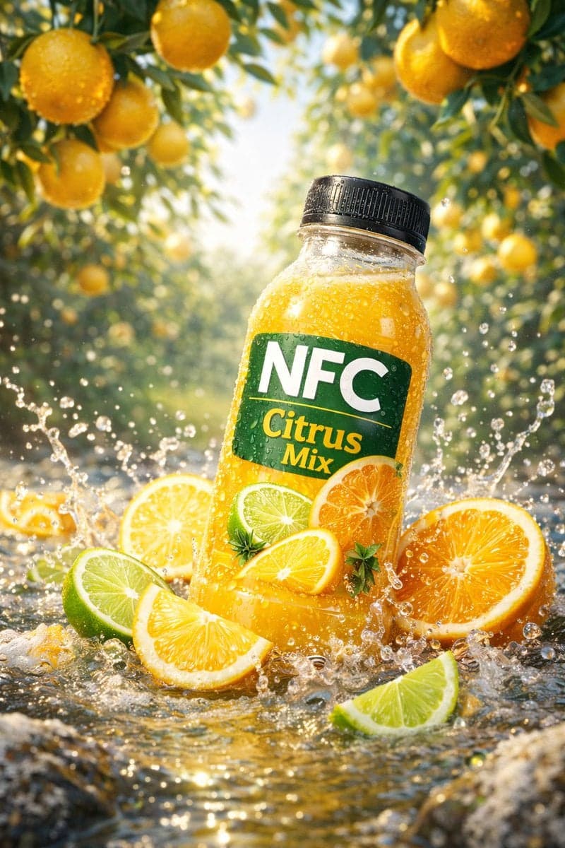 pineapple_beach_v2 · photorealistic advertising shot · Subject: pineapple juice …؛ عکس ساخته‌شده با هوش مصنوعی و پرامپت فارسی در Axeto