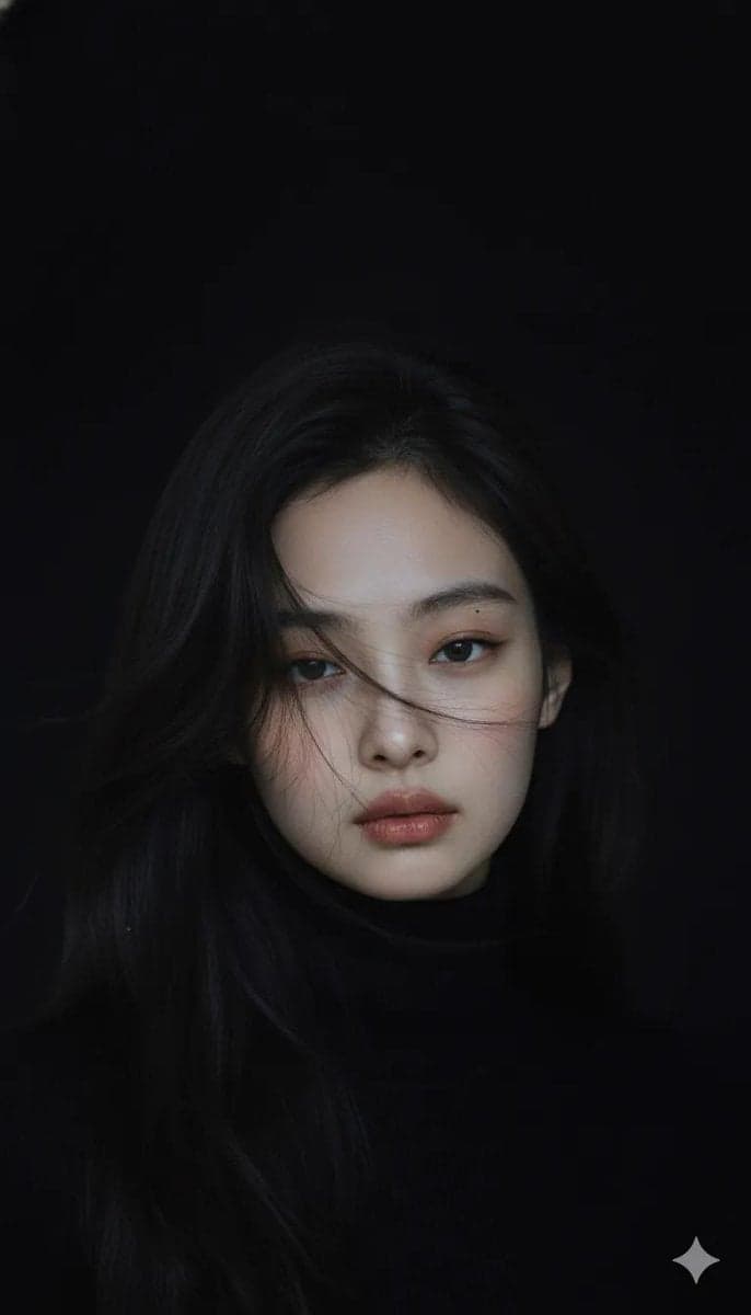Moody cinematic portrait of a young woman with clear fair skin and barely-there …؛ عکس ساخته‌شده با هوش مصنوعی و پرامپت فارسی در Axeto