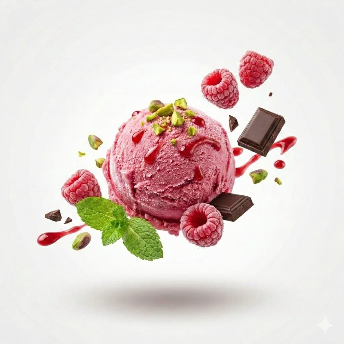 Image Prompt: Main Concept: High-end commercial food photography with a floating…؛ عکس ساخته‌شده با هوش مصنوعی و پرامپت فارسی در Axeto