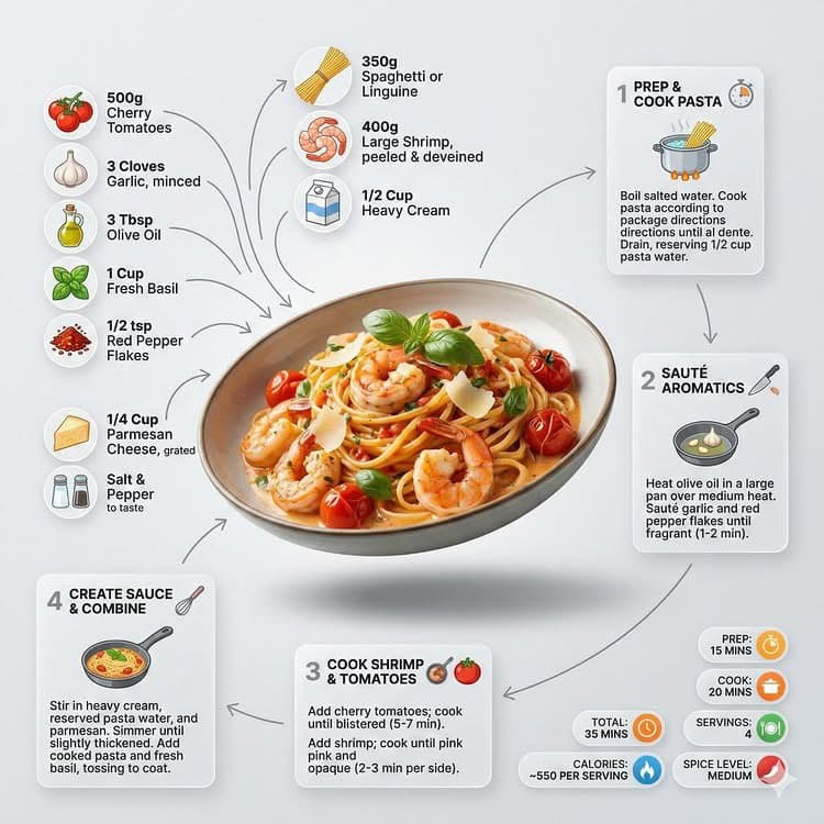 Ultra-clean modern recipe infographic. Showcase [FOOD] in a visually appealing f…؛ عکس ساخته‌شده با هوش مصنوعی و پرامپت فارسی در Axeto