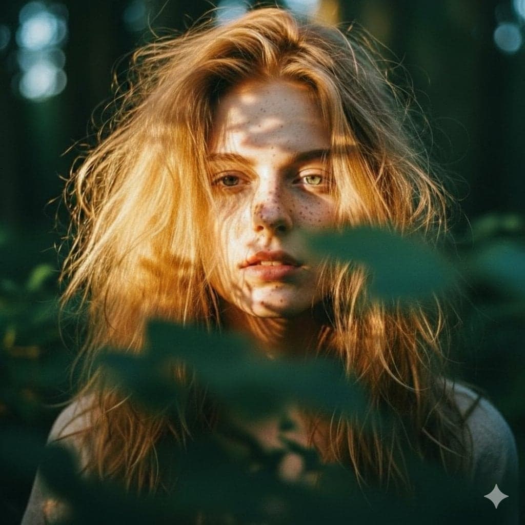 پرتره زن کک‌مکی در نور جنگل؛ محتوای مرتبط هوش مصنوعی در Axeto