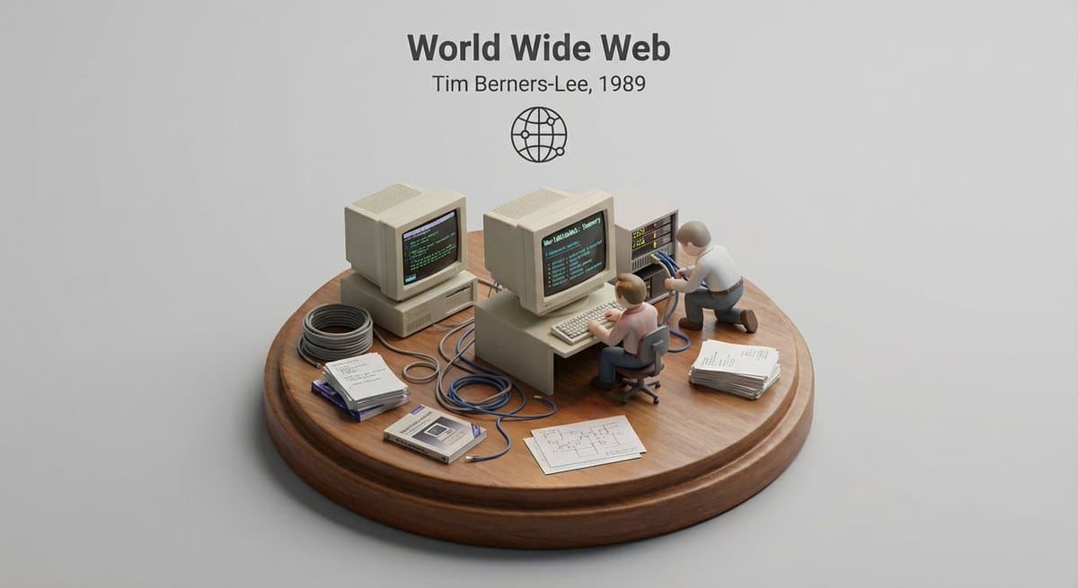 Create a miniature 3D isometric diorama showing the invention of [INVENTION NAME…؛ عکس ساخته‌شده با هوش مصنوعی و پرامپت فارسی در Axeto