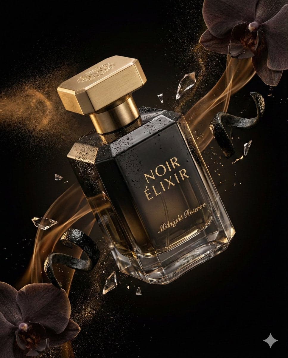 عطر لوکس: عکاسی سینمایی محصول؛ محتوای مرتبط هوش مصنوعی در Axeto