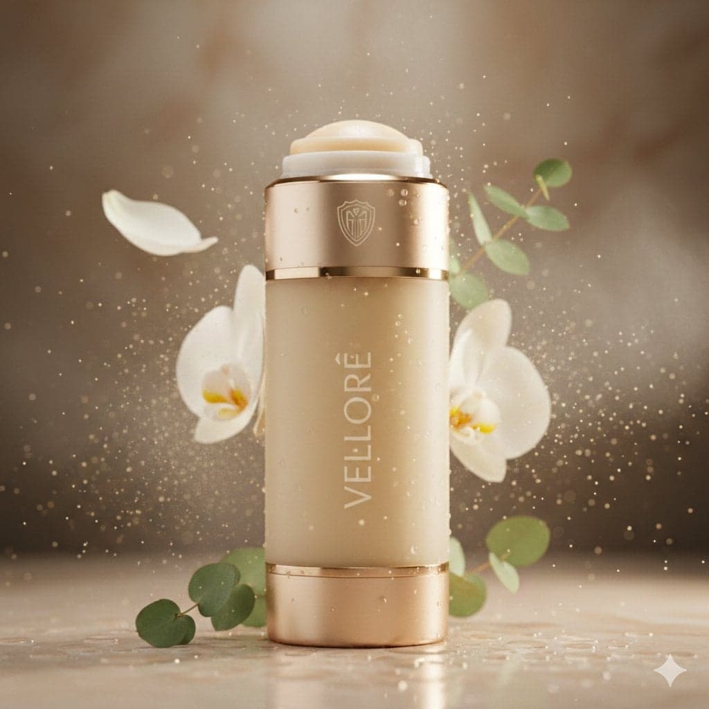 Master Prompt: Product: luxury body deodorant, Pure Aura, Composition: Scene Typ…؛ عکس ساخته‌شده با هوش مصنوعی و پرامپت فارسی در Axeto