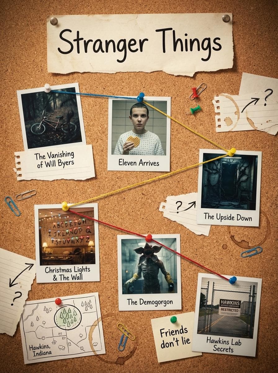 طرح تخته اعلانات Stranger Things؛ محتوای مرتبط هوش مصنوعی در Axeto