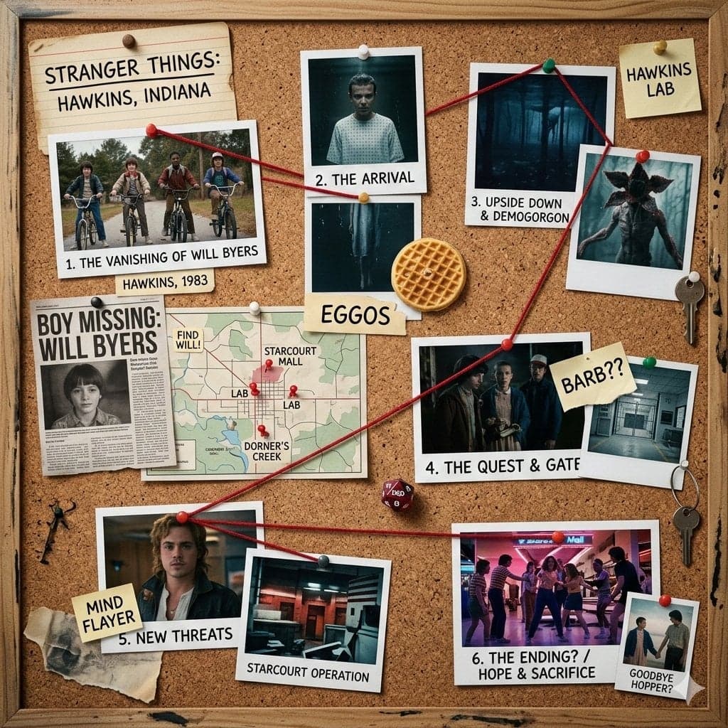 طرح تخته اعلانات Stranger Things؛ محتوای مرتبط هوش مصنوعی در Axeto