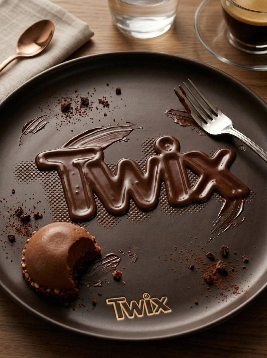 Transform the uploaded logo into a realistic dessert scene where the logo silhou…؛ عکس ساخته‌شده با هوش مصنوعی و پرامپت فارسی در Axeto