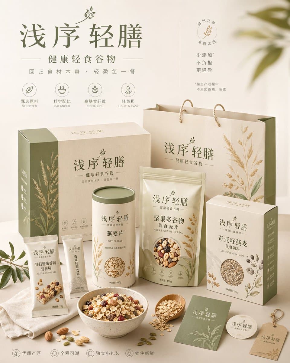 A high-aesthetic, high-completion brand packaging system display image for the b…؛ عکس ساخته‌شده با هوش مصنوعی و پرامپت فارسی در Axeto