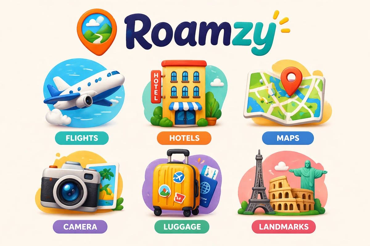 Create a cohesive collection of playful icons for [Brand Name], a [BRAND TYPE/IN…؛ عکس ساخته‌شده با هوش مصنوعی و پرامپت فارسی در Axeto