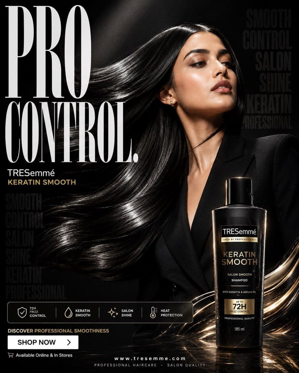 FORMAT: 4:5 vertical hyper-commercial anti-dandruff shampoo campaign poster, ult…؛ عکس ساخته‌شده با هوش مصنوعی و پرامپت فارسی در Axeto