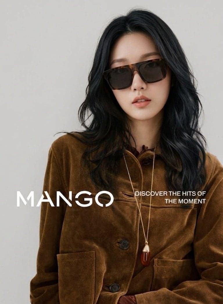 پرتره مد روز زن آسیای شرقی با استایل ادیتوریال؛ محتوای مرتبط هوش مصنوعی در Axeto