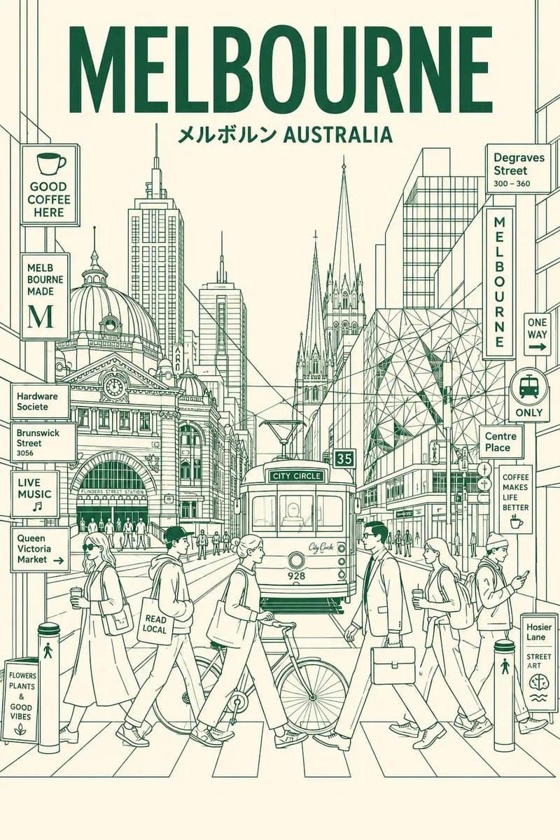 ultra-high-resolution minimalist line-art travel poster of [DESTINATION], portra…؛ عکس ساخته‌شده با هوش مصنوعی و پرامپت فارسی در Axeto