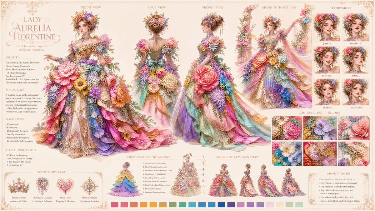 Create a fully original, copyright-safe luxury identity board. This is a complet…؛ عکس ساخته‌شده با هوش مصنوعی و پرامپت فارسی در Axeto