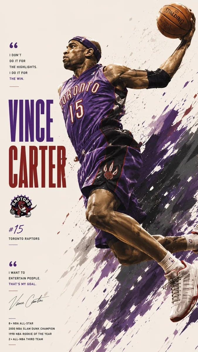 پوستر سینمایی ستاره NBA با پاشش رنگ و تایپوگرافی؛ محتوای مرتبط هوش مصنوعی در Axeto