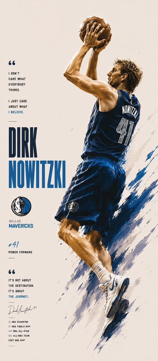 پوستر سینمایی ستاره NBA با پاشش رنگ و تایپوگرافی؛ محتوای مرتبط هوش مصنوعی در Axeto