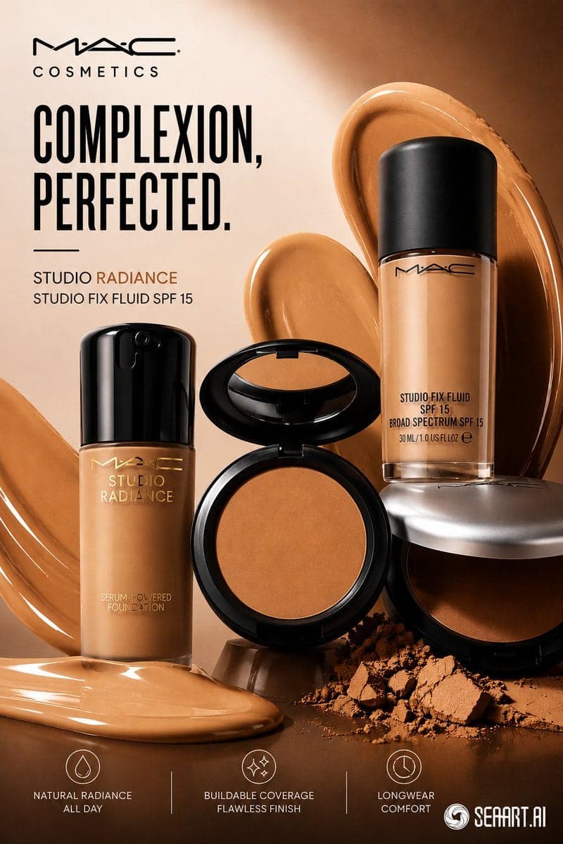 UNIVERSAL PRODUCT-CENTRIC STATIC AD MASTER PROMPT — BEAUTY BRANDS Create a premi…؛ عکس ساخته‌شده با هوش مصنوعی و پرامپت فارسی در Axeto