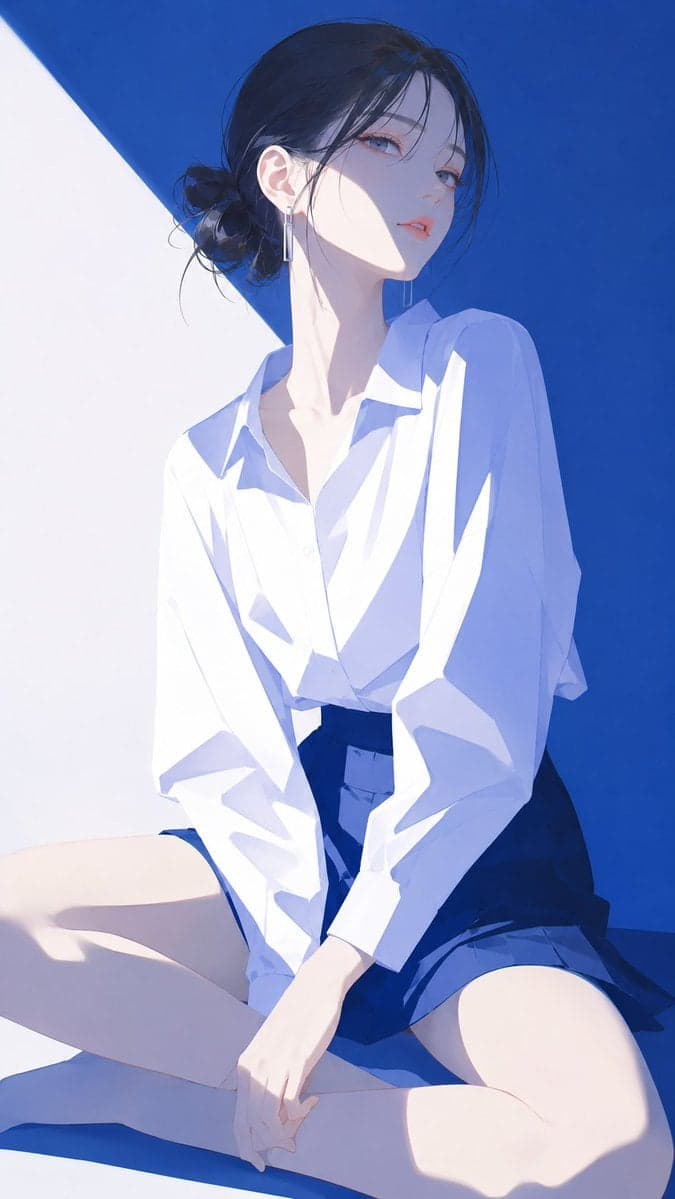 High-end Japanese fashion magazine cover style illustration, main subject [Korea…؛ عکس ساخته‌شده با هوش مصنوعی و پرامپت فارسی در Axeto