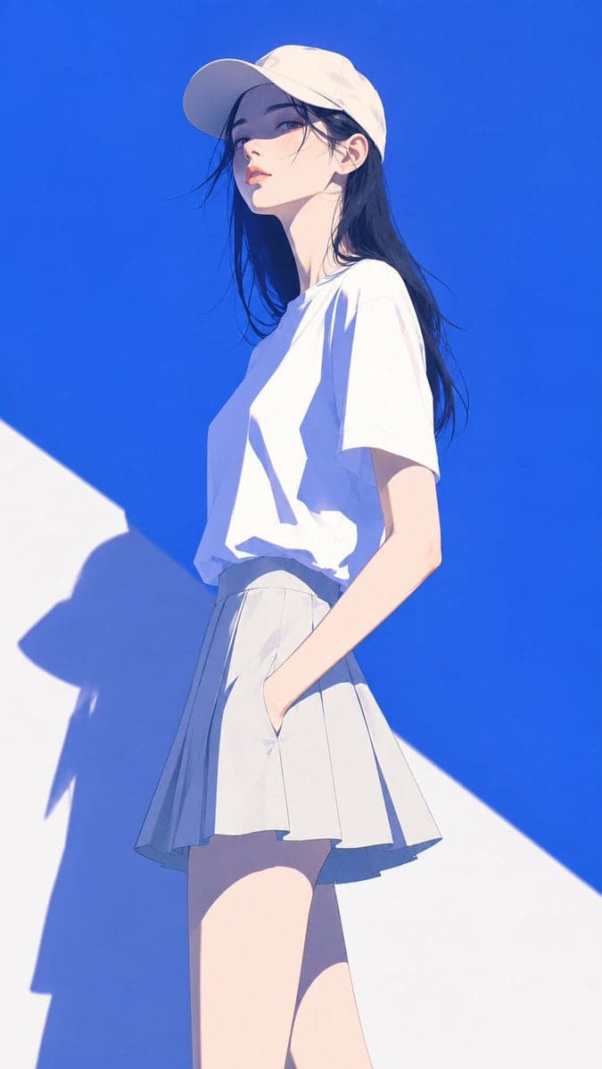 High-end Japanese fashion magazine cover style illustration, main subject [Korea…؛ عکس ساخته‌شده با هوش مصنوعی و پرامپت فارسی در Axeto