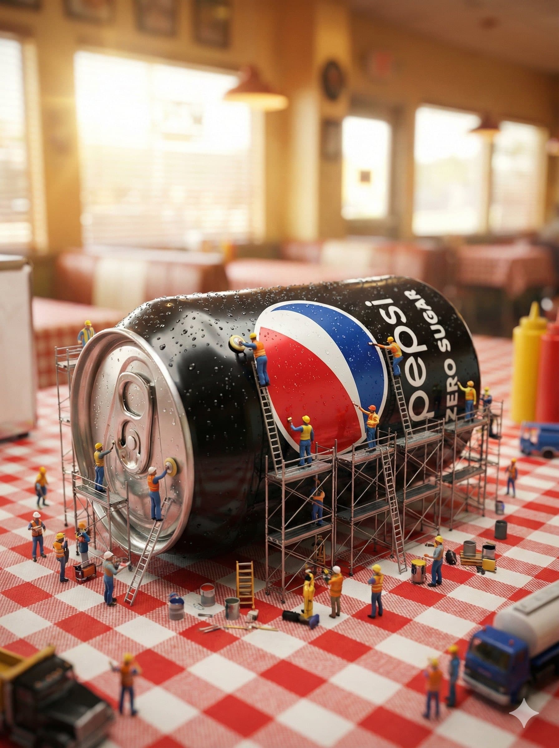 Animation: Pepsi Skyscraper Construction (1)؛ عکس ساخته‌شده با هوش مصنوعی و پرامپت فارسی در Axeto