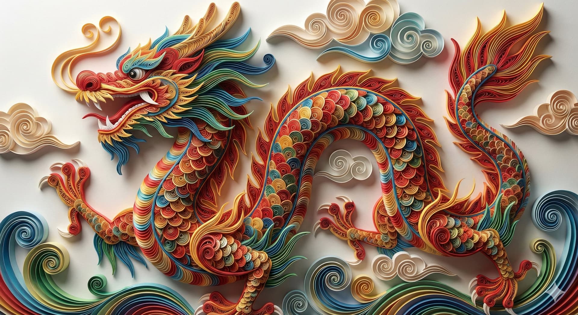 Paper Quilling Tiger Art (1)؛ عکس ساخته‌شده با هوش مصنوعی و پرامپت فارسی در Axeto