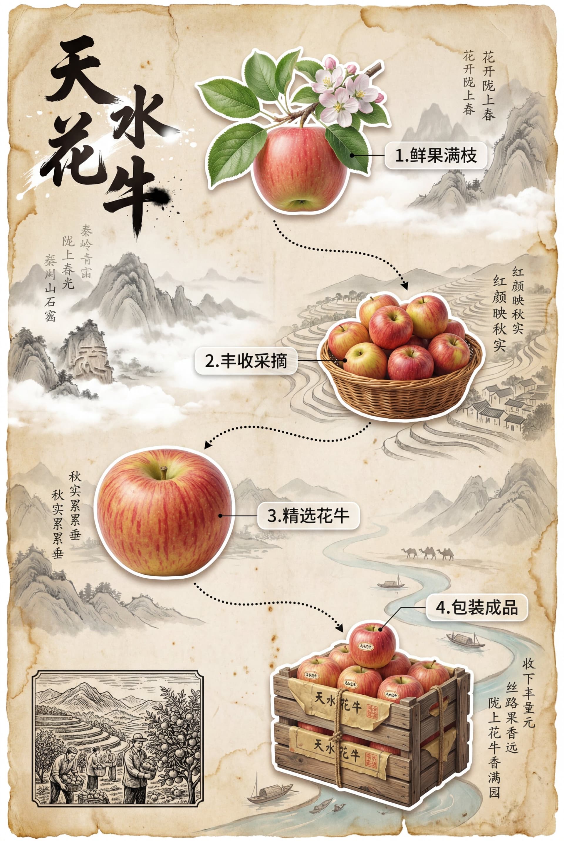Cultural Infographic Template with Classical Poetry [Subject & Core] Vertical cu… (1)