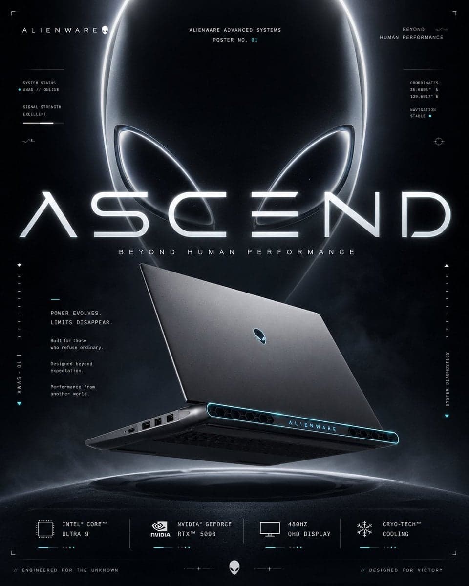 FORMAT 4:5 VERTICAL ULTRA-PREMIUM SOCIAL MEDIA MARKETING POSTER CLIENT HP OMEN C…؛ عکس ساخته‌شده با هوش مصنوعی و پرامپت فارسی در Axeto
