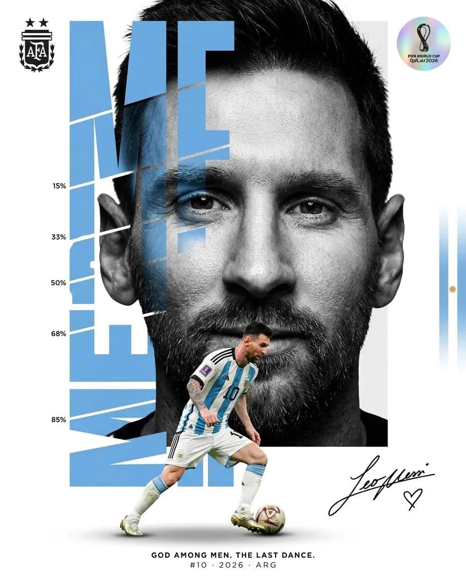 Create a luxury FIFA World Cup editorial poster. Clean white background. No stad…؛ عکس ساخته‌شده با هوش مصنوعی و پرامپت فارسی در Axeto