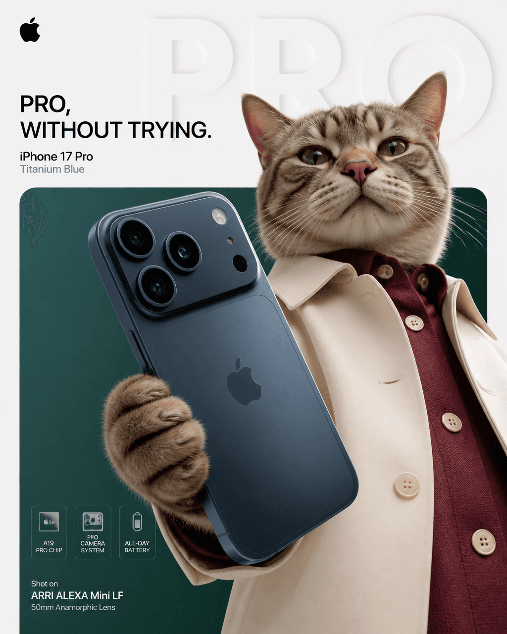 4:5 vertical premium smartphone poster, Apple-level minimalism, Gen-Z compositio…؛ عکس ساخته‌شده با هوش مصنوعی و پرامپت فارسی در Axeto