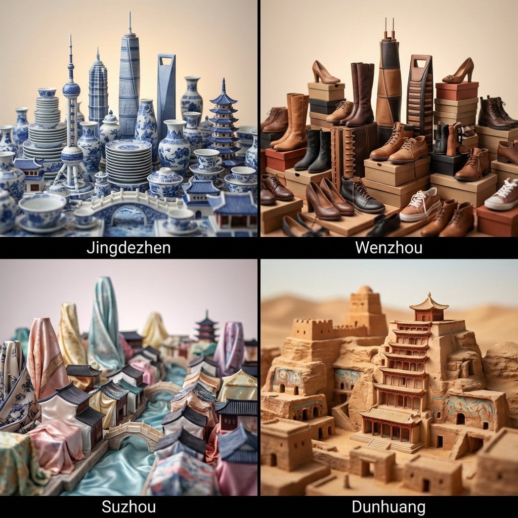 چشم‌انداز شهری مینیاتوری چین؛ محتوای مرتبط هوش مصنوعی در Pixori